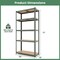 5-Tier Tall Freestanding Heavy Duty Metal Utility Rack with 5 Adjustable Shelves Suitable for Kitchens or Garage